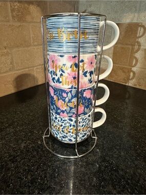 Pier 1 Imports Porcelain Coffee Mugs